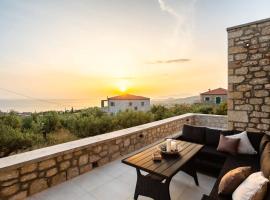Mani Stone Villa A Paradise of Panoramic Views, hotel with parking in Kotrónion