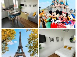 Suite moderne entre Paris et Disneyland Paris – apartament w mieście Neuilly-Plaisance