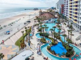 Oceanfront Bliss 2 BR Retreat with Direct Ocean Front Balcony at The Wyndham Ocean Walk Resort, Hotel in Daytona Beach