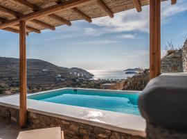 Epithea Suites Kythnos 5 με ιδιωτική πισίνα, cabaña o casa de campo en Kithnos
