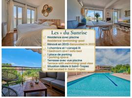 Sunrise -Swimming-pool-Saint-Tropez center-parking, önellátó szállás Saint-Tropez-ban