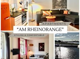 Apartments "Am Rheinorange", Netflix, Amazon Prime, feriebolig i Duisburg