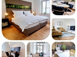 135m²-Apartment I max. 8 Gäste I Zentral I Küche I Balkon I Parken I WLAN, hotel v destinácii Lünen