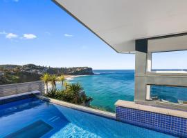 Due Northerly Oceanfront, hotell med basseng i Mona Vale