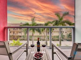 Sunny Retreat Resort Studio Near Beach Pool, penzion – hostinec v destinaci Hallandale Beach