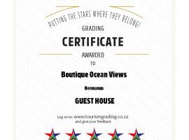 Boutique Ocean Views - incorporating Wendy's, hotel u gradu Hermanus
