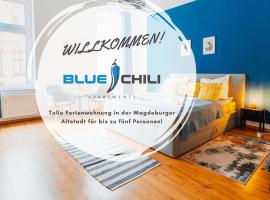 Blue Chili 02 - MD Zentral City Carré Wlan Netflix, hotel cerca de Plaza Alter Markt de Magdeburg, Magdeburgo
