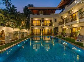 Ekostay Gold Sea Shore Villa I Rooftop Turf I 100 Meters away from the Beach, hytte i Alibaug