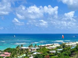 VILLA MAGIC - enchanted ocean views & pool - Starlink-cistern-generator, hotel de golf en Oyster Pond