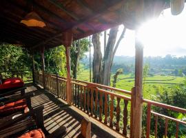 Authentic sunrise view sidemen & Sharing Pool, cheap hotel in Silebeng