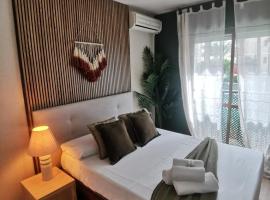 El Palmeral en Aguadulce Apto para 4 personas con AC, Wifi y Piscina