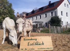 FeWo EselGlück Wälder Berge Seen Ruhe Naturidylle zw Bautzen Zittau Görlitz - Oberlausitz, hotel en Melaune