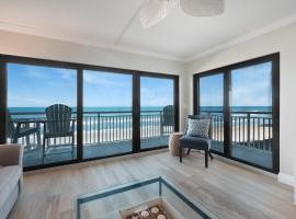 Oceanfront with pool & beach access located on the no-drive beach!, spahotel in New Smyrna Beach