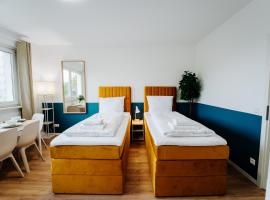 Jenapartments for4 Boxspring & Smart TV & Waschmaschine: Jena'da bir ucuz otel