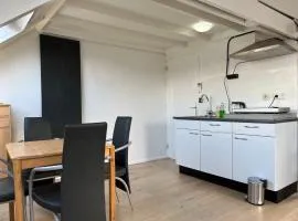 Zolderstudio dichtbij Goffert met eigen badkamer en WC, eigen keuken, eigen ingang