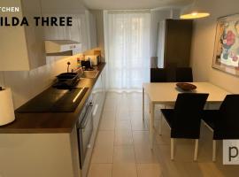 H3 with 3,5 rooms, 2 BR, livingroom and big kitchen, modern and central, apartmán v Curychu