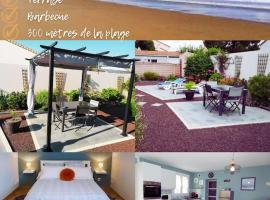 Jolie maison au calme - 300m de la plage - Terrasse - Barbecue, hôtel à Saint-Michel-Chef-Chef