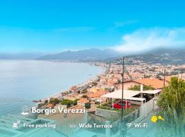 Vista Magnifica e Posto Auto, Relax con terrazzo, hotel en Borgio Verezzi