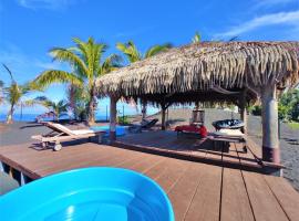TAHITI - Bungalow Taharuu Surf Hoe, hotel v destinaci Papara