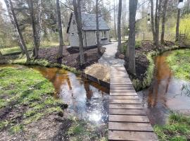 House by the sea for up to 8 people, hotel with parking in Plieņciems
