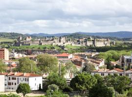 Studio avec parking vue sur la Cité de Carcassonne, appartement à Carcassonne