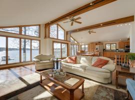 Lakeside Michigan Retreat with Boat Dock and Fireplace, hotel in Woodland Beach