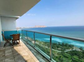 EXCLUSIVO Y MODERNO DEPA EN MIRAFLORES VISTA AL MAR Y A LA CIUDAD AMOBLADO APARTMENTS，利馬的飯店