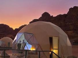 Sunset colors camp, resort in Wadi Rum
