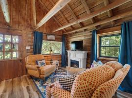 Too cute-Queen-Log cabin charm-Kitchen-The Happy Hound, chalet de monta&ntilde;a en Alma