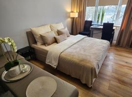 Luksusowy Apartament nad Jeziorem，Sztum的有停車位的飯店