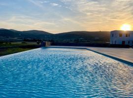 Ioli Villa in Paros with private Infinity pool, hotel s parkiriščem v mestu Isterni