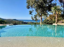 studio, vue sur mer et montagne, hotel na may parking sa Saint-Florent