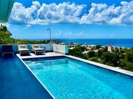NEW Amazing Villa with Sea Views-Walk to Beach-8 guests-Private Pool，威利布罗德的飯店