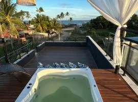 Casa com Jacuzzi e vista para o Mar em Milagres