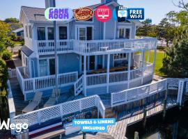 Luxury Waterfront Villa Dock Game Room Sunset Views, hotel a Ocean City