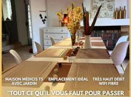 Maison Médicis - T5 Spacieuse et Calme en Ville - Emplacement Idéal
