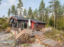 Awesome Home In Setskog With Lake View