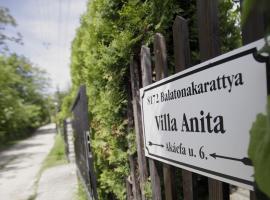 Villa Anita - 100 metrov od pláže Bercsényi, מלון בבלטונקראטיה