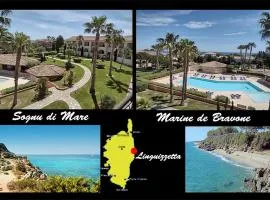 Corse Appartement vue mer - Linguizzetta - Marine de Bravone