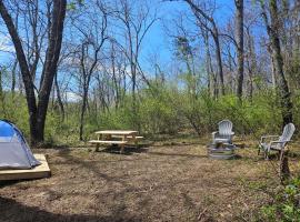 Hidden Hollow Campsite at Hocking Vacations - Tent Not Included, camping in Logan