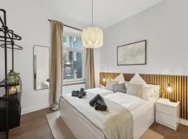 Zentral Wohnen im Luisenviertel Küche & Smart-TV