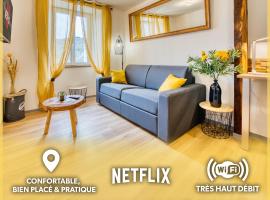 Les Hourtous Netflix Wi-Fi Fibre Terasse 4 pers – hotel w mieście Banassac