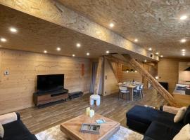 Chalet Atmosphere Chamonix City Center Large T3, σαλέ στο Σαμονί Μον Μπλαν