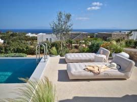Villa Le22, 180 panoramic sea views, Paros, семейный отель в городе Кампос