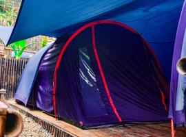 wulandari reverside camping ground pinus singkur, luxury tent in Bandung