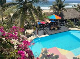 Zemu izmaksu kategorijas viesnīca Beachfront Paradise Boutique Hotel pilsētā Santa María Tonameca