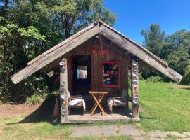 Cabin&geothermal pool by lake Taupo, hotel with jacuzzis in Tokaanu