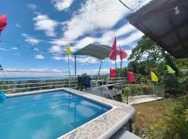Island samal overlooking view house with swimming pools