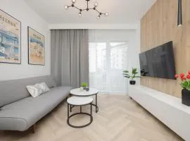 Przytulny Apartament z Parkingiem i Tarasem w Warszawie by Noclegi Renters