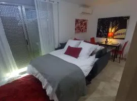 El estudio de las mariposas,sofa cama , cocina y baño